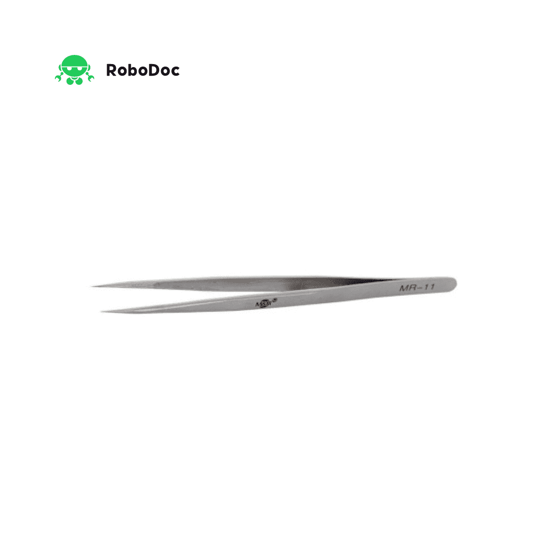 M&R Tra fine Point log Stainless Steel 140mm Tweezer MR-11