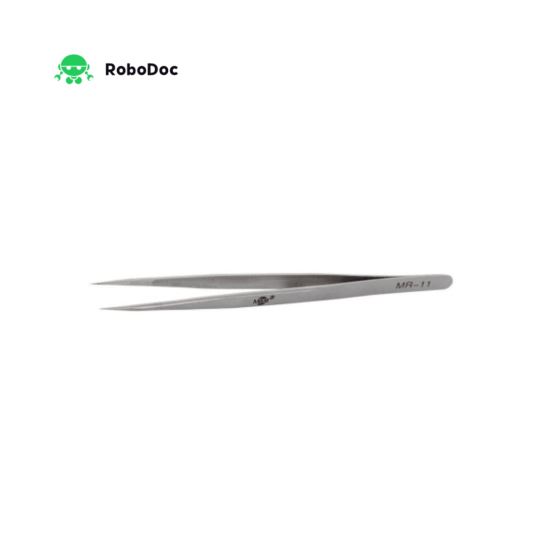 M&R Tra fine Point log Stainless Steel 140mm Tweezer MR-11