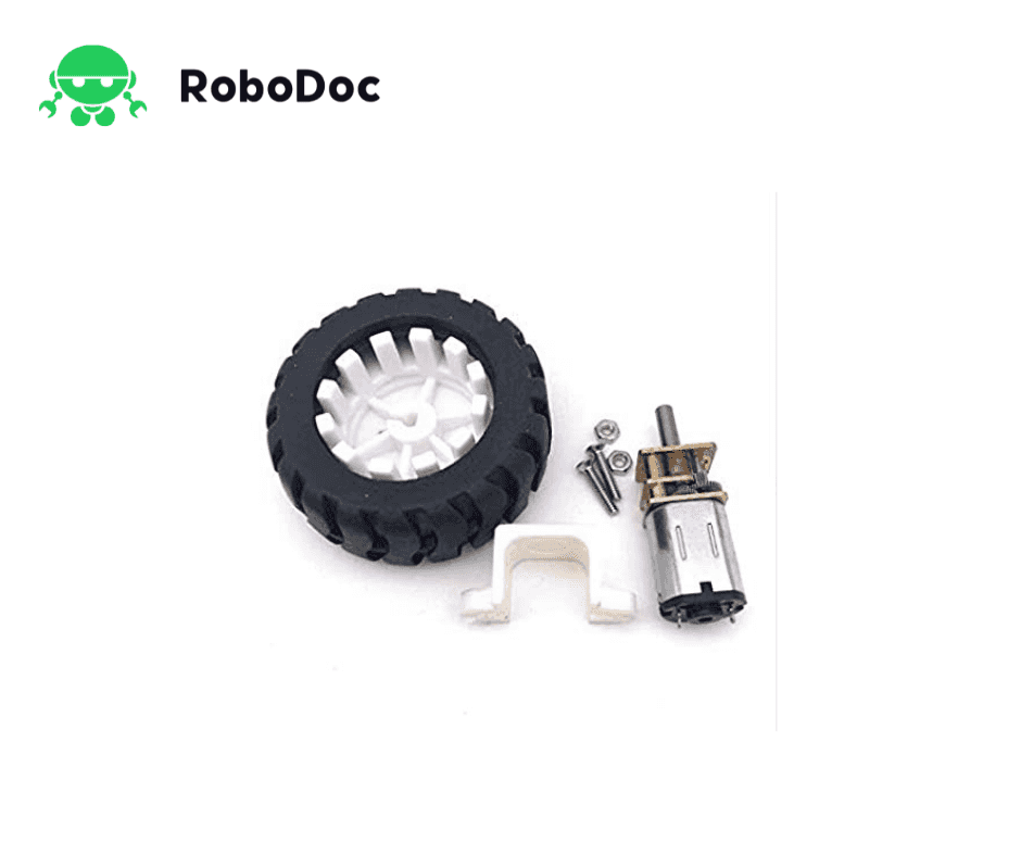 DC3-12V N20 Gear Motor & Mount Bracket & 43mm Wheel