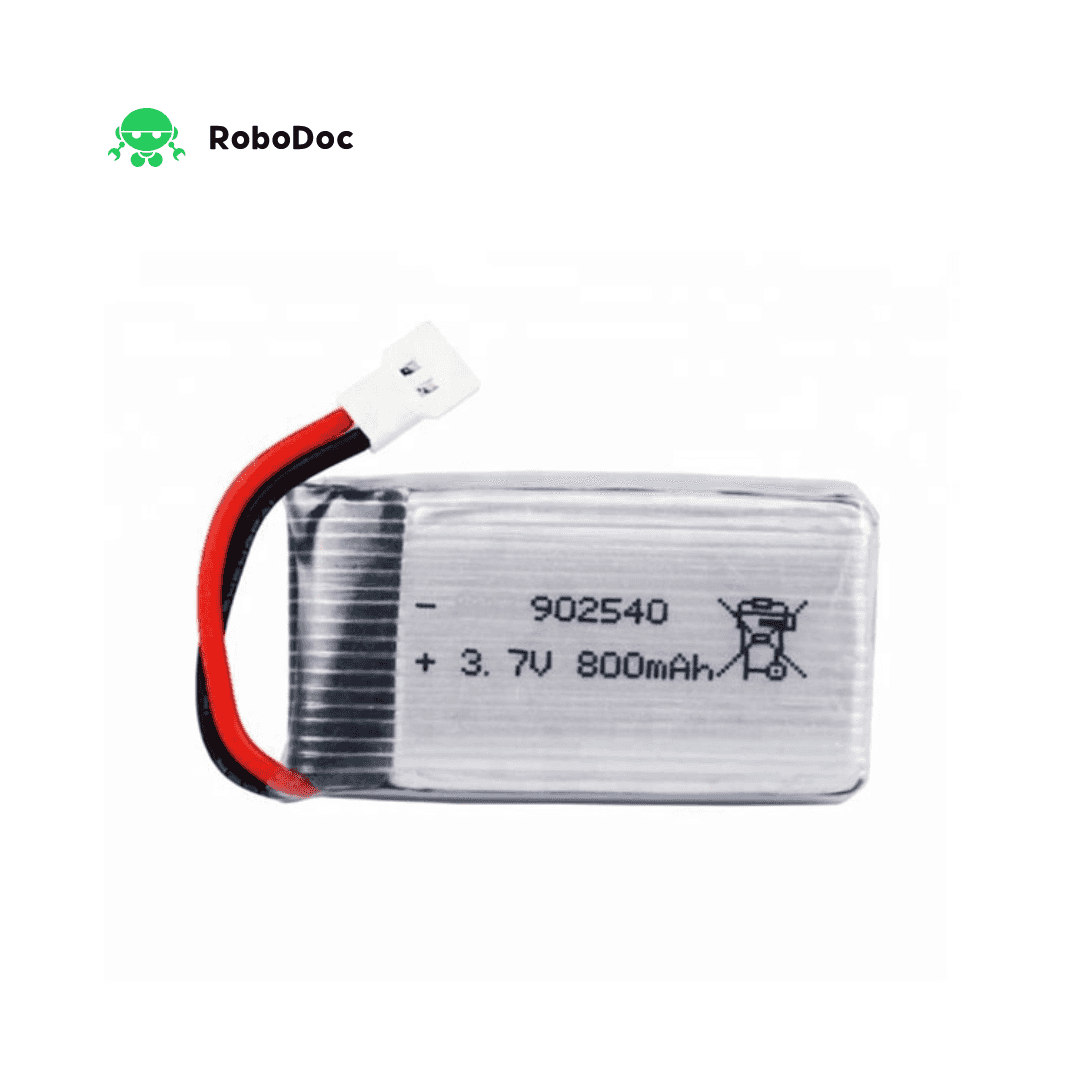 3.7V Lithium Polymer Battery (800mAh)