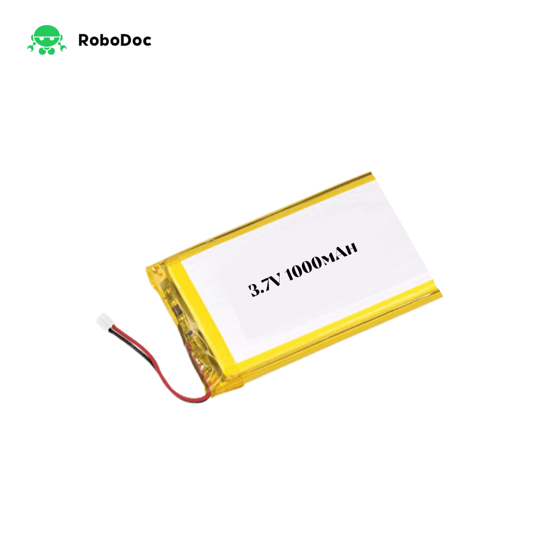 3.7V Lithium Polymer Battery (1000mAh)