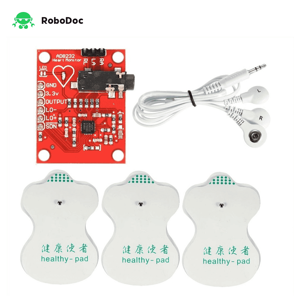 AD8232 Heart Rate Monitor ECG Module Set